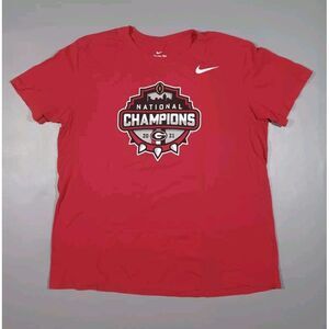 Georgia‎ Bulldogs Shirt Mens L Red 2021 National Champions Nike